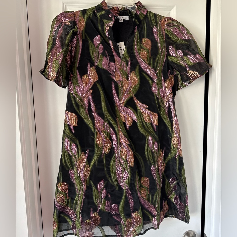 New With Tags THML Orchid Organza Dress, Size Medium
